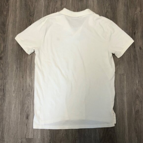 Ralph Lauren Polo Jeans Co. Polo Shirt White 100% Cotton Collared Shirt 3 Button - Picture 5 of 9